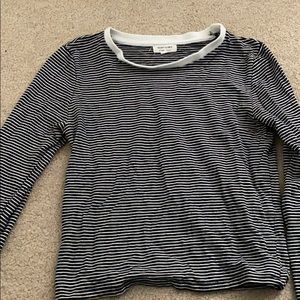 PAPAYA Black and White stripped shirt